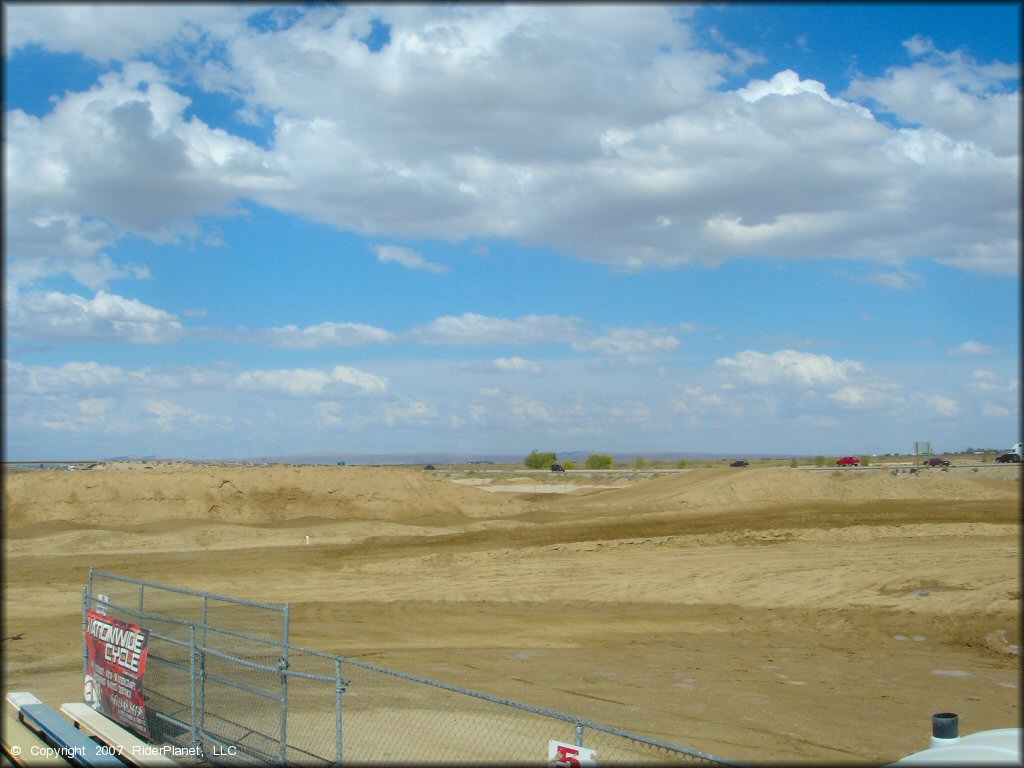 Example of terrain at AV Motoplex Track