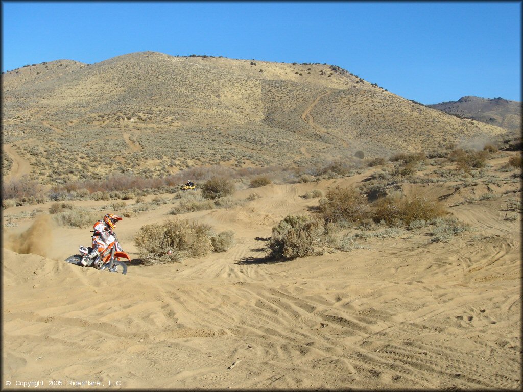 KTM Motorcycle at Washoe Valley Jumbo Grade OHV Area