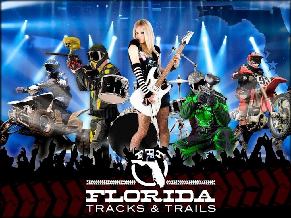 Promotional flyer for Florida Tracks and Trails.