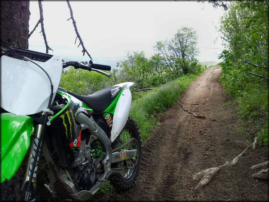 Kawasaki KX Dirt Bike at Ridge To Rivers Trail System
