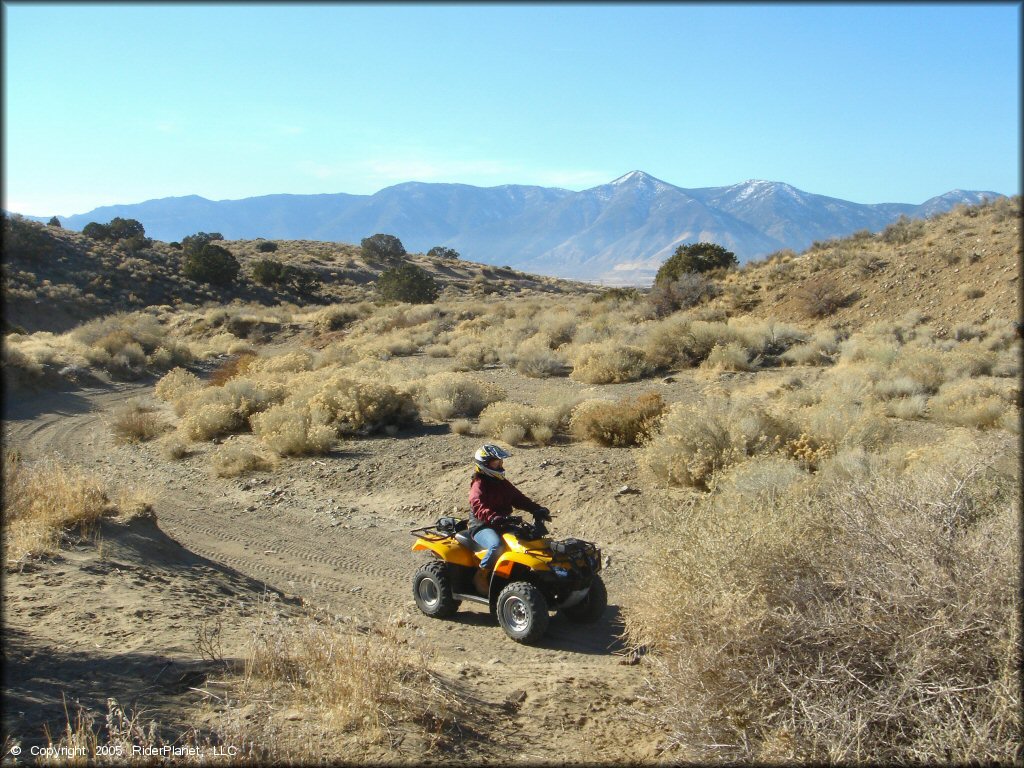 Woman on a OHV at Johnson Lane Area Trail