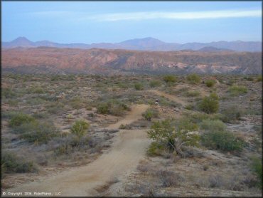 Motorcycle at Desert Vista OHV Area Trail