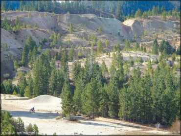 Honda CRF Motorcycle at Leviathan Recreation Area Trail