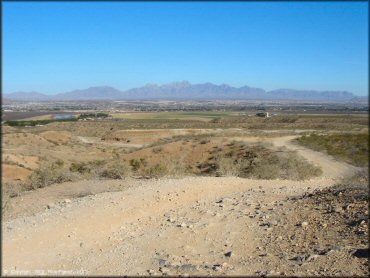 Example of terrain at Robledo Mountains OHV Trail System