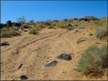 Example of terrain at Jean Roach Dry Lake Bed Trail