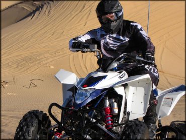 Suzuki ATV with Pro Elite front bumper.