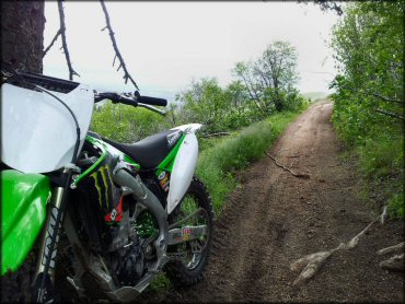 Kawasaki KX Motorcycle at Ridge To Rivers Trail System