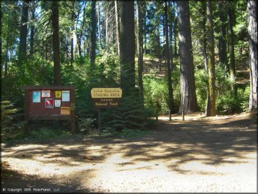 RV Trailer Staging Area and Camping at Miami Creek OHV Area Trail