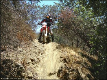Honda CRF Dirt Bike at Santa Clara County Motorcycle Park OHV Area