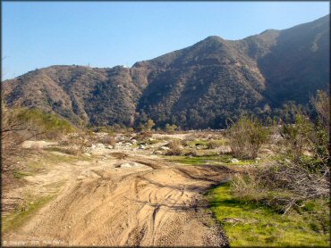 Example of terrain at San Gabriel Canyon OHV Area