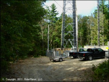 RV Trailer Staging Area and Camping at Franklin Trails