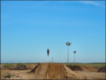 Off-Road Bike jumping at Motogrande MX Track