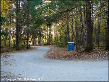 RV Trailer Staging Area and Camping at Pittsfield State Forest Trail