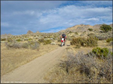 Honda CRF Dirtbike at Fort Sage OHV Area Trail