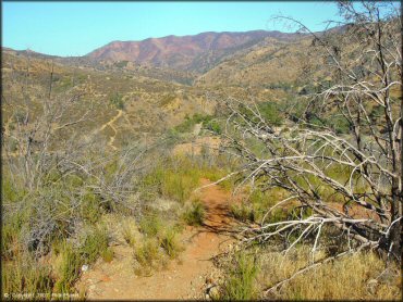 Example of terrain at Frank Raines OHV Park Trail