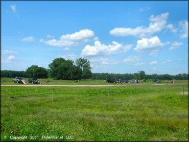 RV Trailer Staging Area and Camping at Connecticut River MX Track