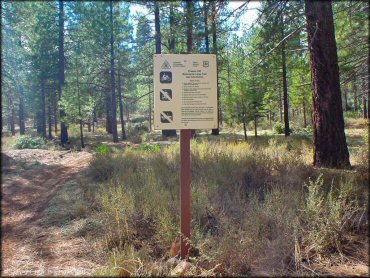 Some amenities at Prosser Hill OHV Area Trail