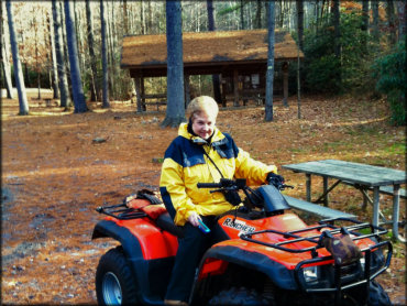 RV Trailer Staging Area and Camping at Wayehutta ATV System Trail