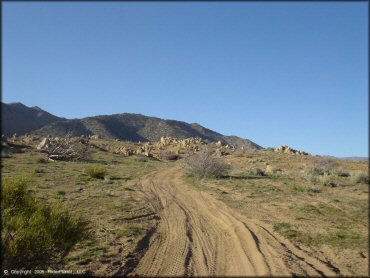 Example of terrain at Moon Rocks Trail