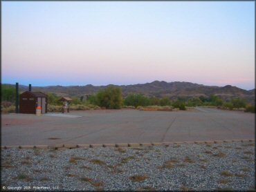 RV Trailer Staging Area and Camping at Crossroads OHV Area Trail
