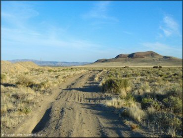 A trail at Lovelock MX OHV Area