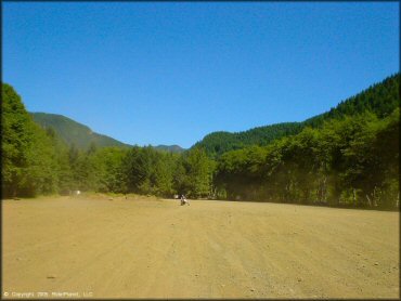 RV Trailer Staging Area and Camping at Diamond Mill OHV Area Trail