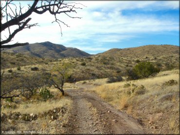 Example of terrain at Santa Rita OHV Routes Trail