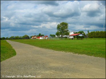 RV Trailer Staging Area and Camping at Marble Springs MX Track