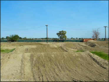 A trail at Hanford Fairgrounds Track