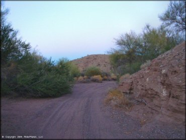 Example of terrain at Crossroads OHV Area Trail