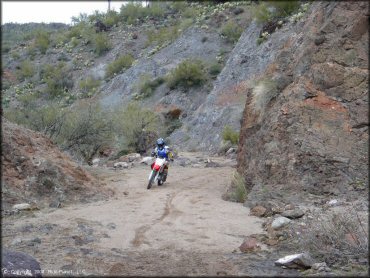 Honda CRF Motorcycle at Black Hills Box Canyon Trail