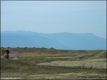 Honda CRF Motorcycle at Lake Elsinore Motocross Park Track