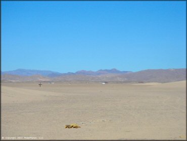 RV Trailer Staging Area and Camping at Dumont Dunes OHV Area