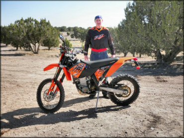 KTM Dirt Bike at Fivemile Pass OHV Area Trail