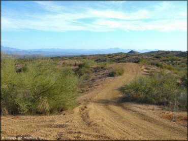 A trail at Desert Vista OHV Area Trail