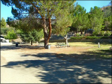 RV Trailer Staging Area and Camping at Frank Raines OHV Park Trail