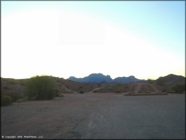 RV Trailer Staging Area and Camping at Crossroads OHV Area Trail