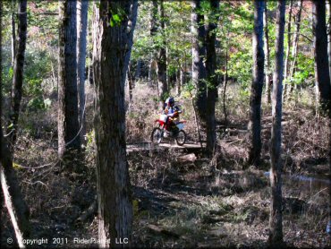 Honda CRF Motorcycle at Hodges Village Dam Trail