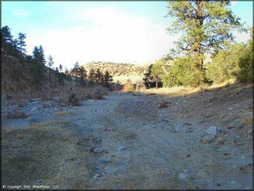 Terrain example at China Springs Trail
