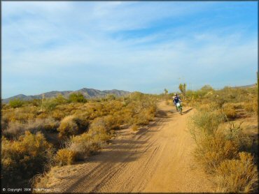 Kawasaki KX Motorcycle at Desert Vista OHV Area Trail