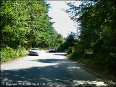 RV Trailer Staging Area and Camping at Hodges Village Dam Trail