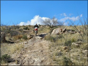 Honda CRF Motorcycle at Redington Pass Trail