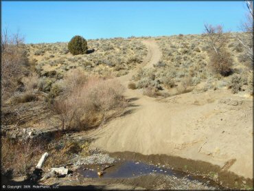 A trail at Washoe Valley Jumbo Grade OHV Area