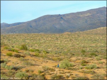 Kawasaki KX Dirtbike at Desert Vista OHV Area Trail