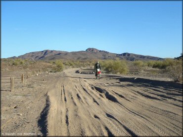 Honda CRF Motorcycle at Shea Pit and Osborne Wash Area Trail