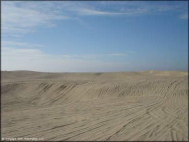 A trail at Oceano Dunes SVRA Dune Area