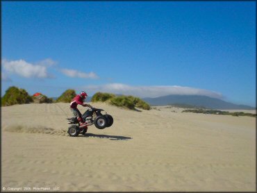 OHV wheelying at Sand Lake Dune Area