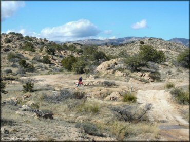 Honda CRF Off-Road Bike at Redington Pass Trail