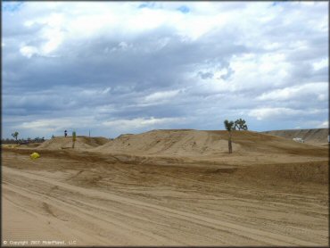 Example of terrain at Adelanto Motorplex Track