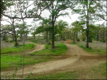 Example of terrain at CrossCreek Cycle Park OHV Area